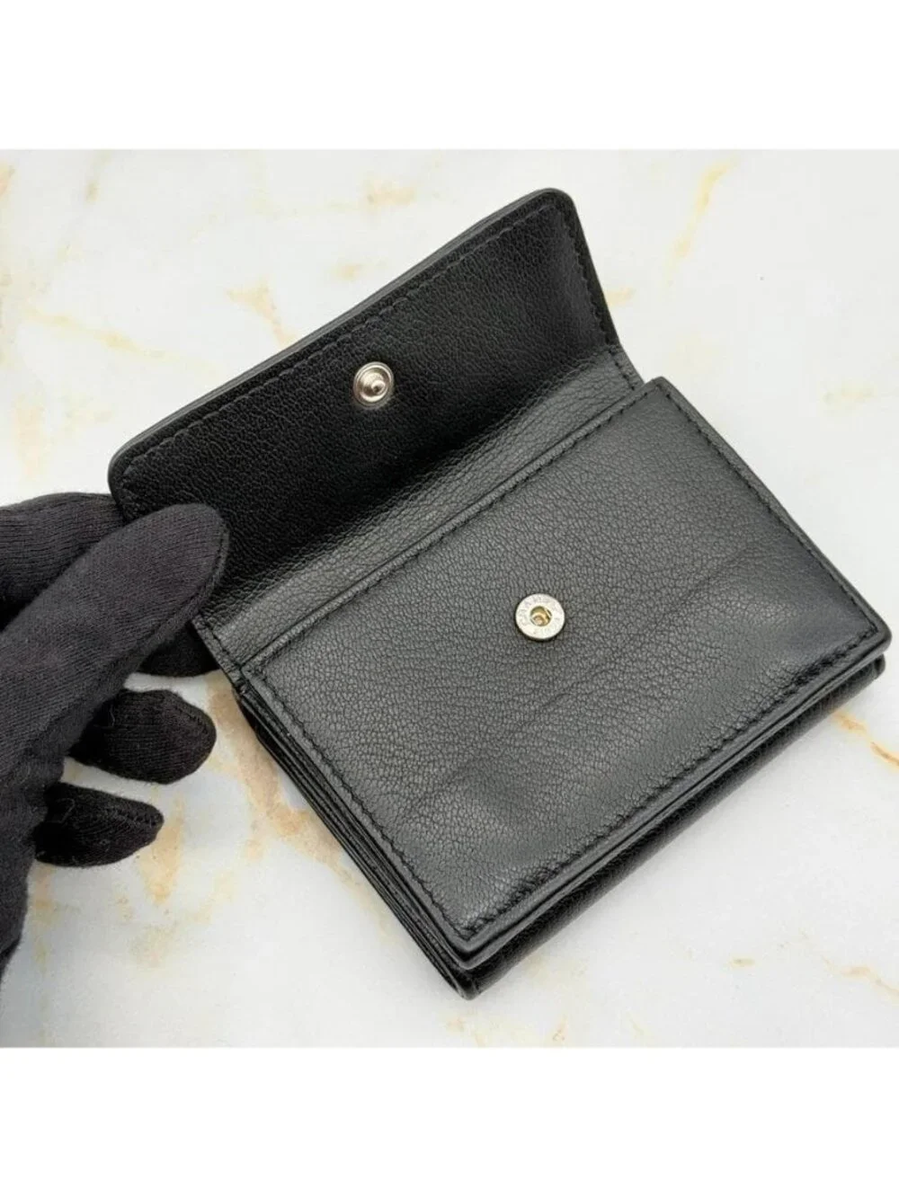 Chanel Ski Motif Trifold Wallet